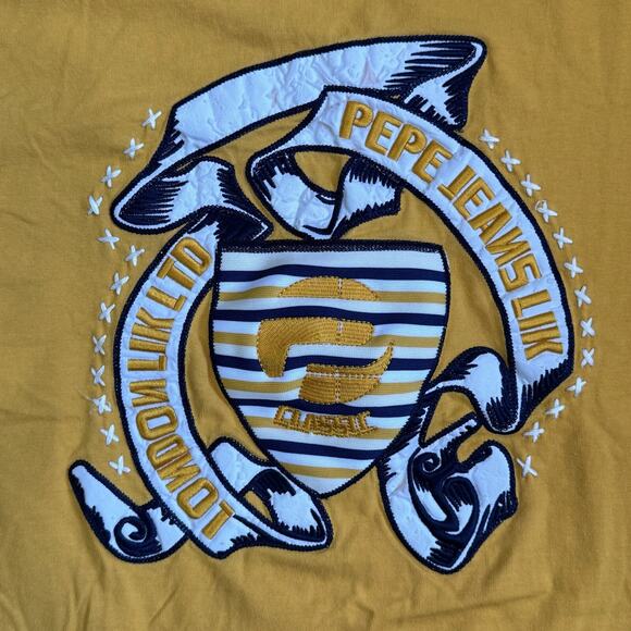 Pepe Jeans London UK W11 T Shirt 3XL Yellow - Picture 6 of 15